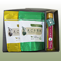 えごま油とえごま葉茶ギフトセット(緑茶.･ほうじ茶)
